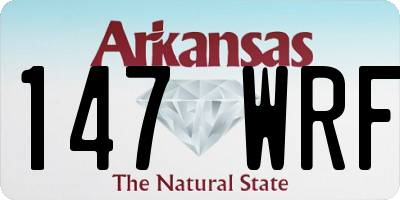 AR license plate 147WRF