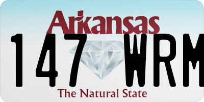 AR license plate 147WRM