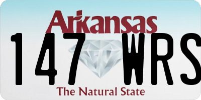 AR license plate 147WRS