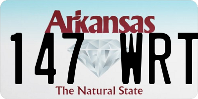 AR license plate 147WRT