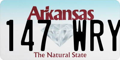 AR license plate 147WRY