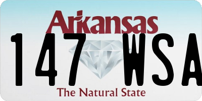 AR license plate 147WSA