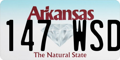 AR license plate 147WSD