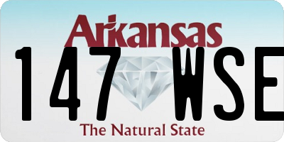 AR license plate 147WSE