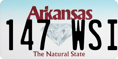 AR license plate 147WSI