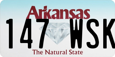AR license plate 147WSK