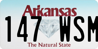 AR license plate 147WSM