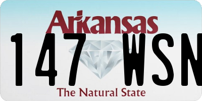 AR license plate 147WSN