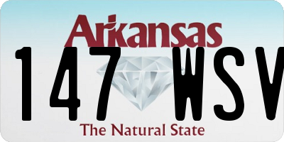 AR license plate 147WSV