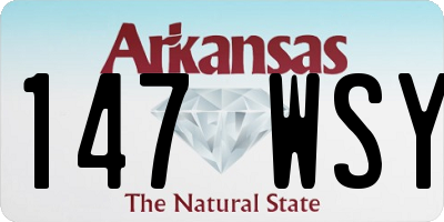 AR license plate 147WSY