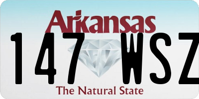 AR license plate 147WSZ