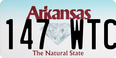 AR license plate 147WTC