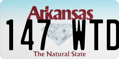 AR license plate 147WTD