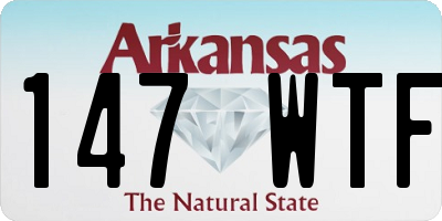 AR license plate 147WTF
