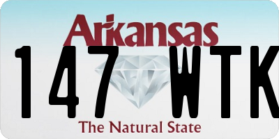 AR license plate 147WTK