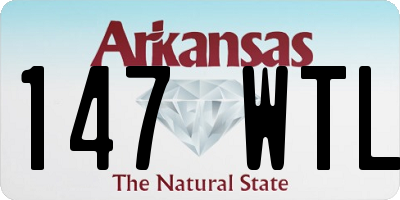AR license plate 147WTL