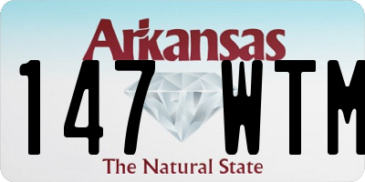 AR license plate 147WTM