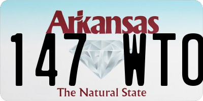 AR license plate 147WTO