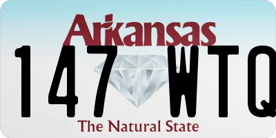 AR license plate 147WTQ