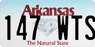 AR license plate 147WTS