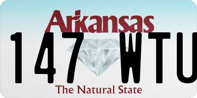 AR license plate 147WTU