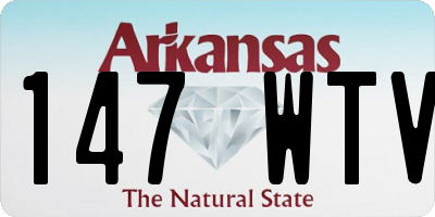 AR license plate 147WTV