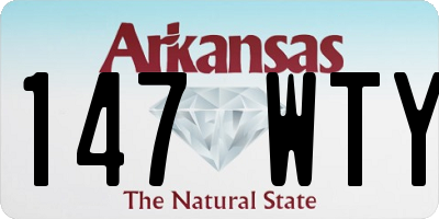 AR license plate 147WTY