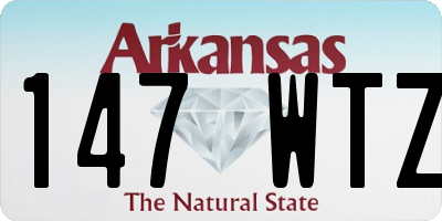 AR license plate 147WTZ