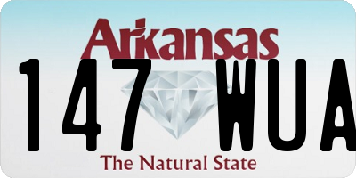 AR license plate 147WUA