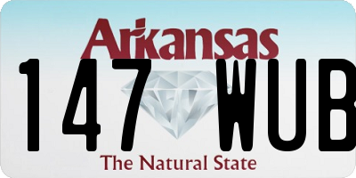 AR license plate 147WUB