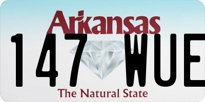 AR license plate 147WUE