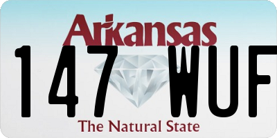 AR license plate 147WUF