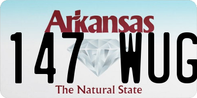 AR license plate 147WUG