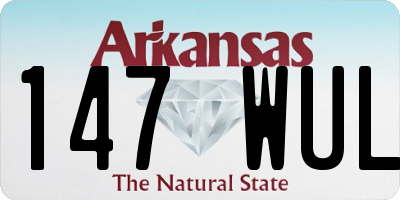 AR license plate 147WUL