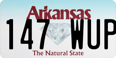 AR license plate 147WUP