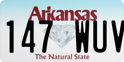 AR license plate 147WUV