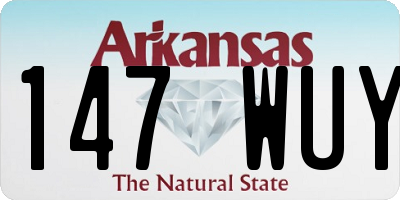 AR license plate 147WUY