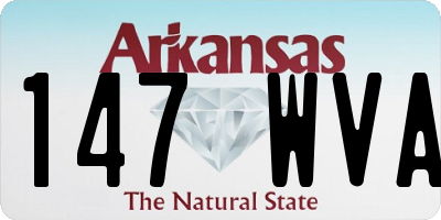 AR license plate 147WVA