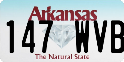 AR license plate 147WVB