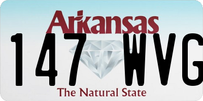 AR license plate 147WVG