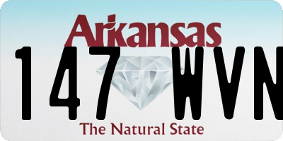AR license plate 147WVN