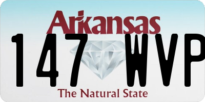 AR license plate 147WVP