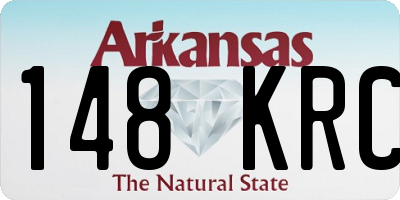 AR license plate 148KRC