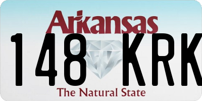 AR license plate 148KRK