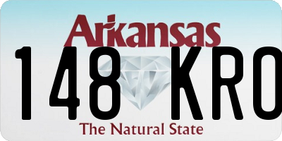 AR license plate 148KRO