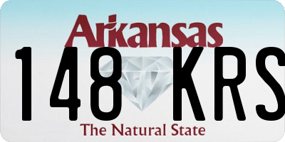 AR license plate 148KRS
