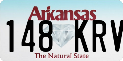 AR license plate 148KRV