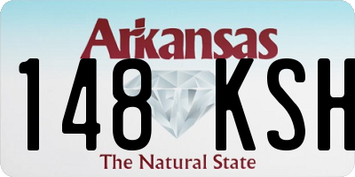 AR license plate 148KSH