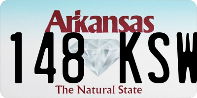 AR license plate 148KSW