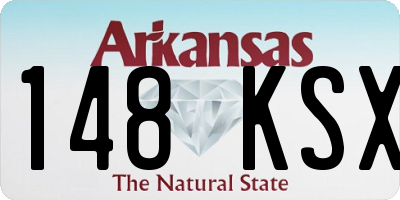 AR license plate 148KSX